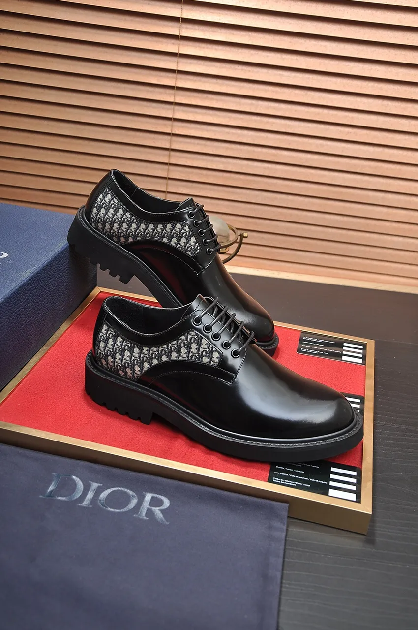 Men's shoes 💰560💶[Dior] (cowhide lining) Dior original 1:1 high quality factory, imported original materials, imported original cowhide, water-dyed cowhide lining, original TPU outsole, code number: 38-44